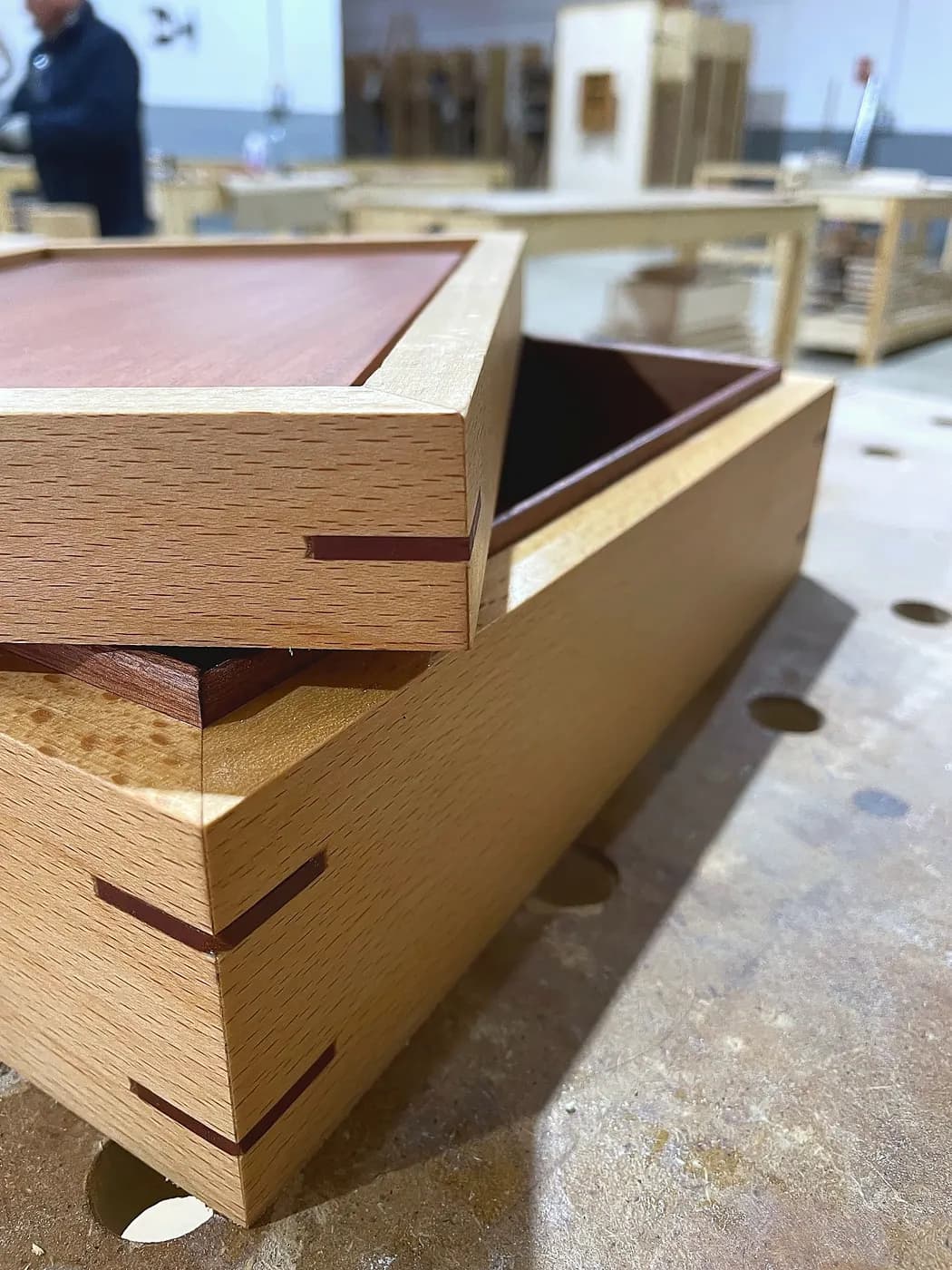 Caja de joyería — proyecto del Máster en Ebanistería